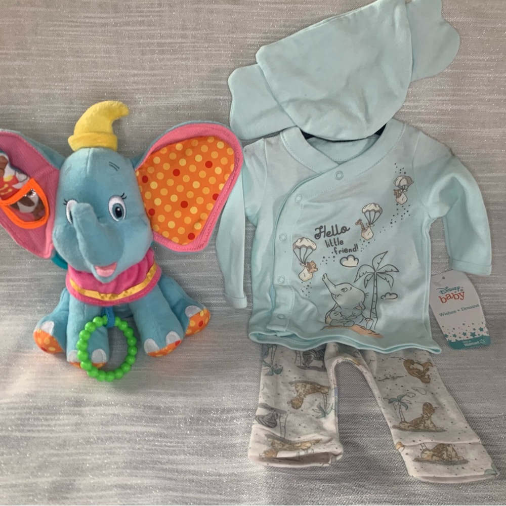 Disney Baby Dumbo the Elephant Outfit and Toy Set